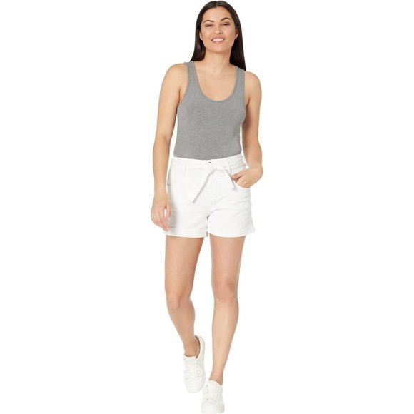 SANCTUARY Chelsea Tie Waist Twill Shorts in White - Size 29 - Picture 6 of 6